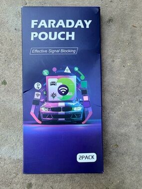 Faraday Pouches Car Fob - RFID Signal Blocking Pack - Medium Size
